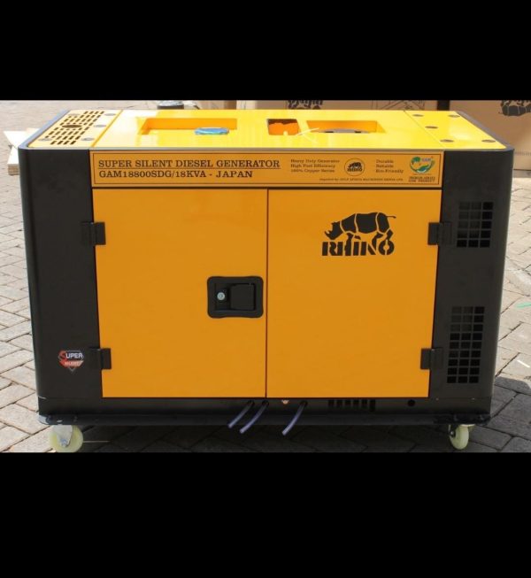 RHINO 18kva Silent Diesel Generator Dual Phase