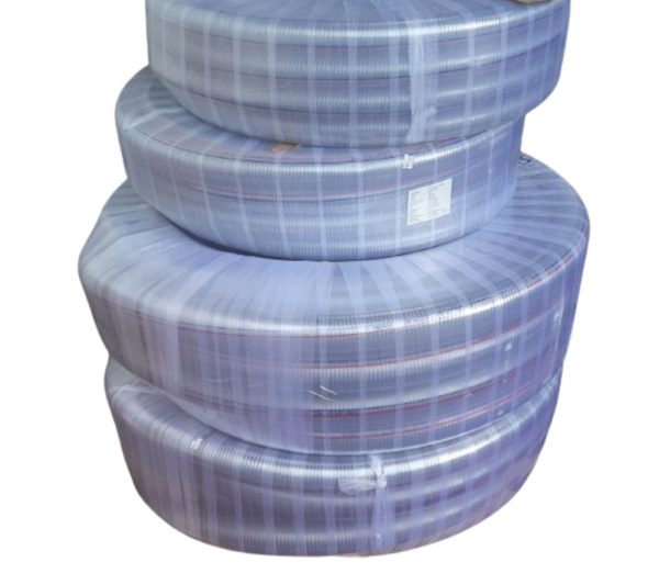 3" 30 Metres Clear Suction Pipe Wire Braided